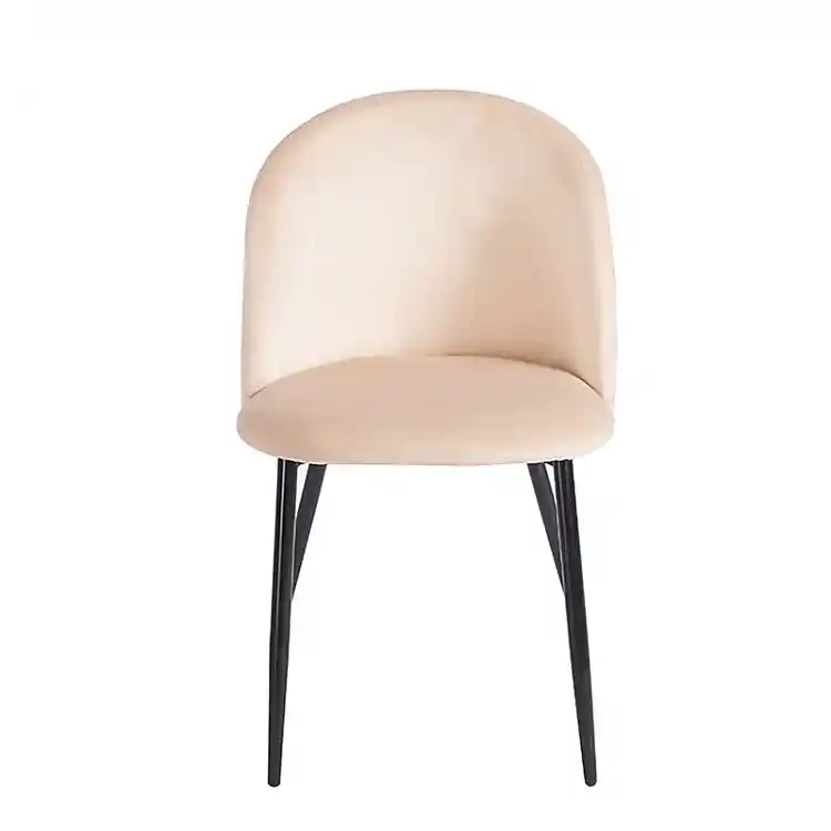 RIO BEIGE VELVET ΥΦΑΣΜΑ ΚΑΡΕΚΛΑ ΜΕΤΑΛΛΙΚΗ 50X52X81εκ.