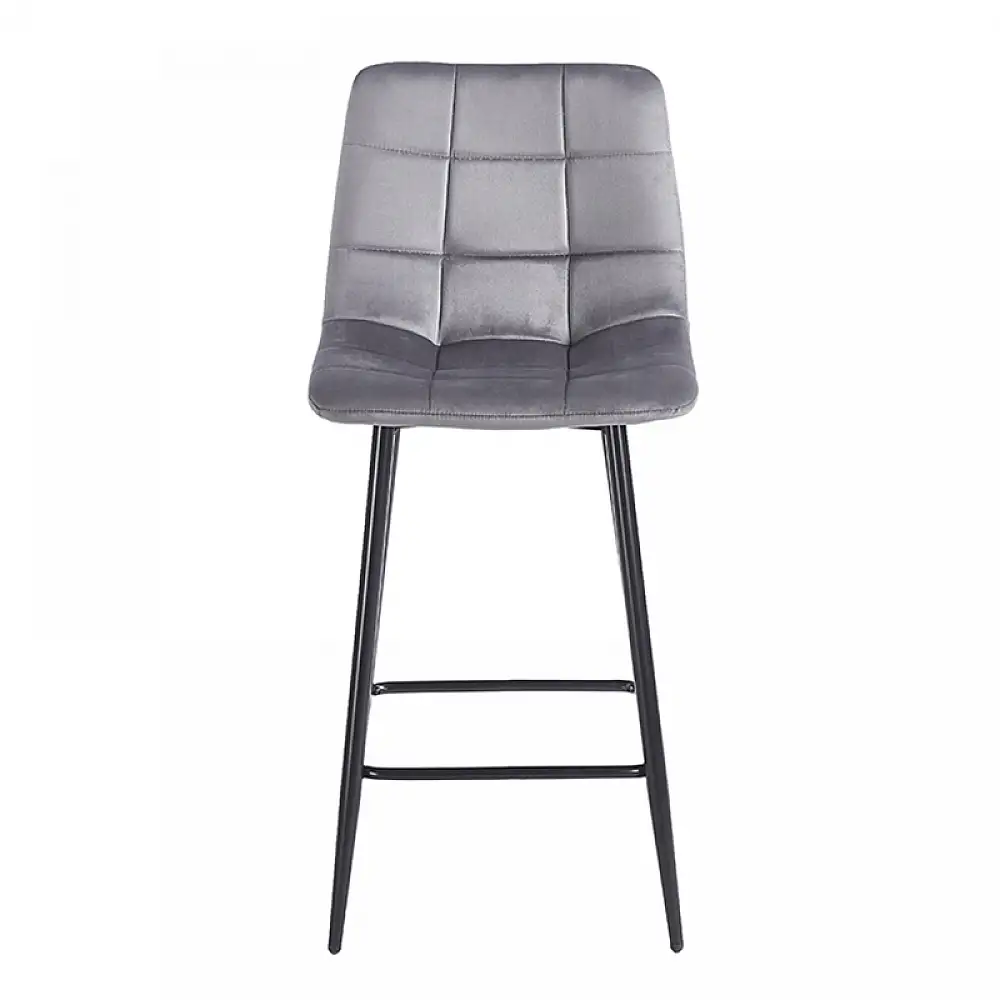 NORA GREY VELVET ΥΦΑΣΜΑ 65εκ. ΣΚΑΜΠΟ ΜΕΤΑΛΛΙΚΟ 45X41X65-99εκ.