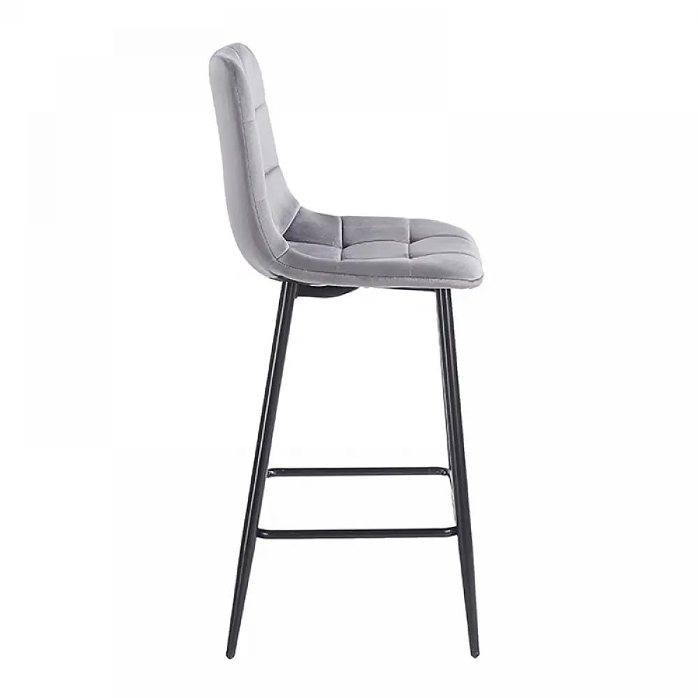 NORA GREY VELVET ΥΦΑΣΜΑ 65εκ. ΣΚΑΜΠΟ ΜΕΤΑΛΛΙΚΟ 45X41X65-99εκ.