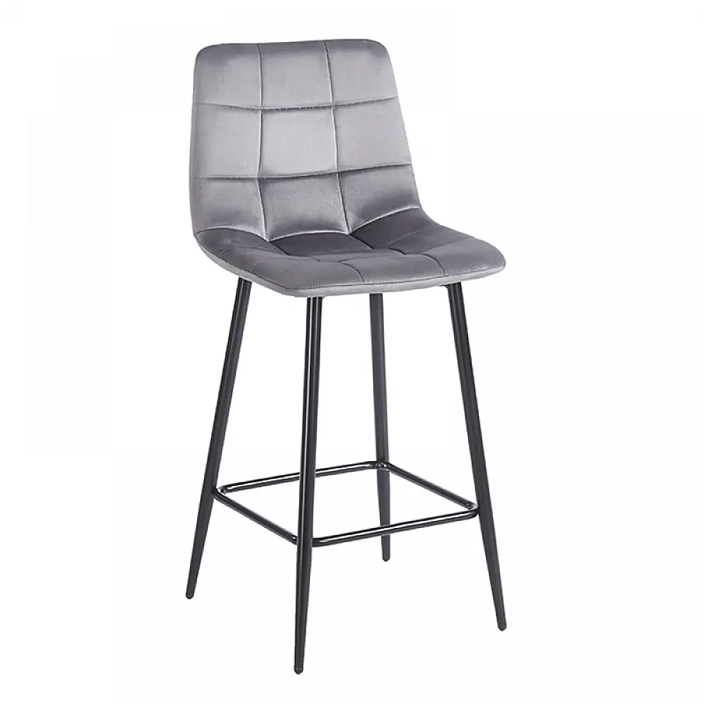 NORA GREY VELVET ΥΦΑΣΜΑ 65εκ. ΣΚΑΜΠΟ ΜΕΤΑΛΛΙΚΟ 45X41X65-99εκ.