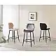 DYLAN GREY VELVET ΥΦΑΣΜΑ 65εκ. ΣΚΑΜΠΟ ΜΕΤΑΛΛΙΚΟ 46X45X65-95εκ.