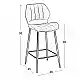 DYLAN GREY VELVET ΥΦΑΣΜΑ 65εκ. ΣΚΑΜΠΟ ΜΕΤΑΛΛΙΚΟ 46X45X65-95εκ.