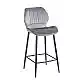 DYLAN GREY VELVET ΥΦΑΣΜΑ 65εκ. ΣΚΑΜΠΟ ΜΕΤΑΛΛΙΚΟ 46X45X65-95εκ.