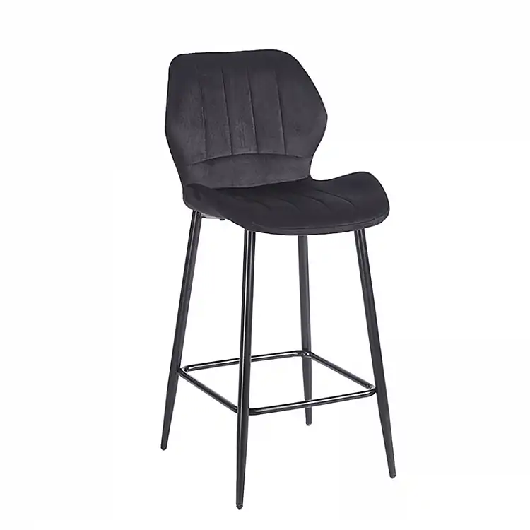 DYLAN BLACK VELVET ΥΦΑΣΜΑ 65εκ. ΣΚΑΜΠΟ ΜΕΤΑΛΛΙΚΟ 46X45X65-95εκ.