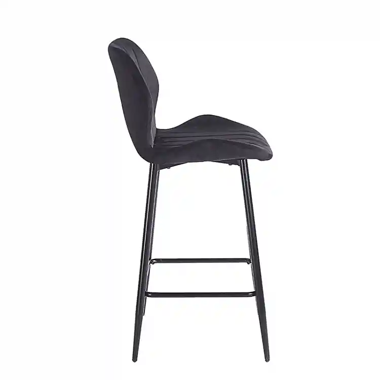 DYLAN BLACK VELVET ΥΦΑΣΜΑ 65εκ. ΣΚΑΜΠΟ ΜΕΤΑΛΛΙΚΟ 46X45X65-95εκ.