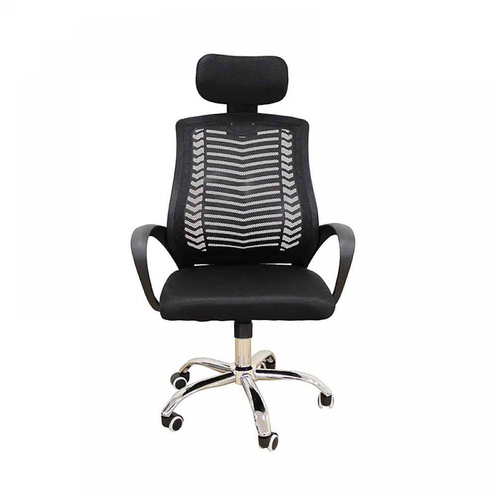 A1710 ΜΑΥΡΟ MESH ΠΟΛΥΘΡΟΝΑ ΓΡΑΦΕΙΟΥ 62Χ61Χ44-109/54-121εκ.