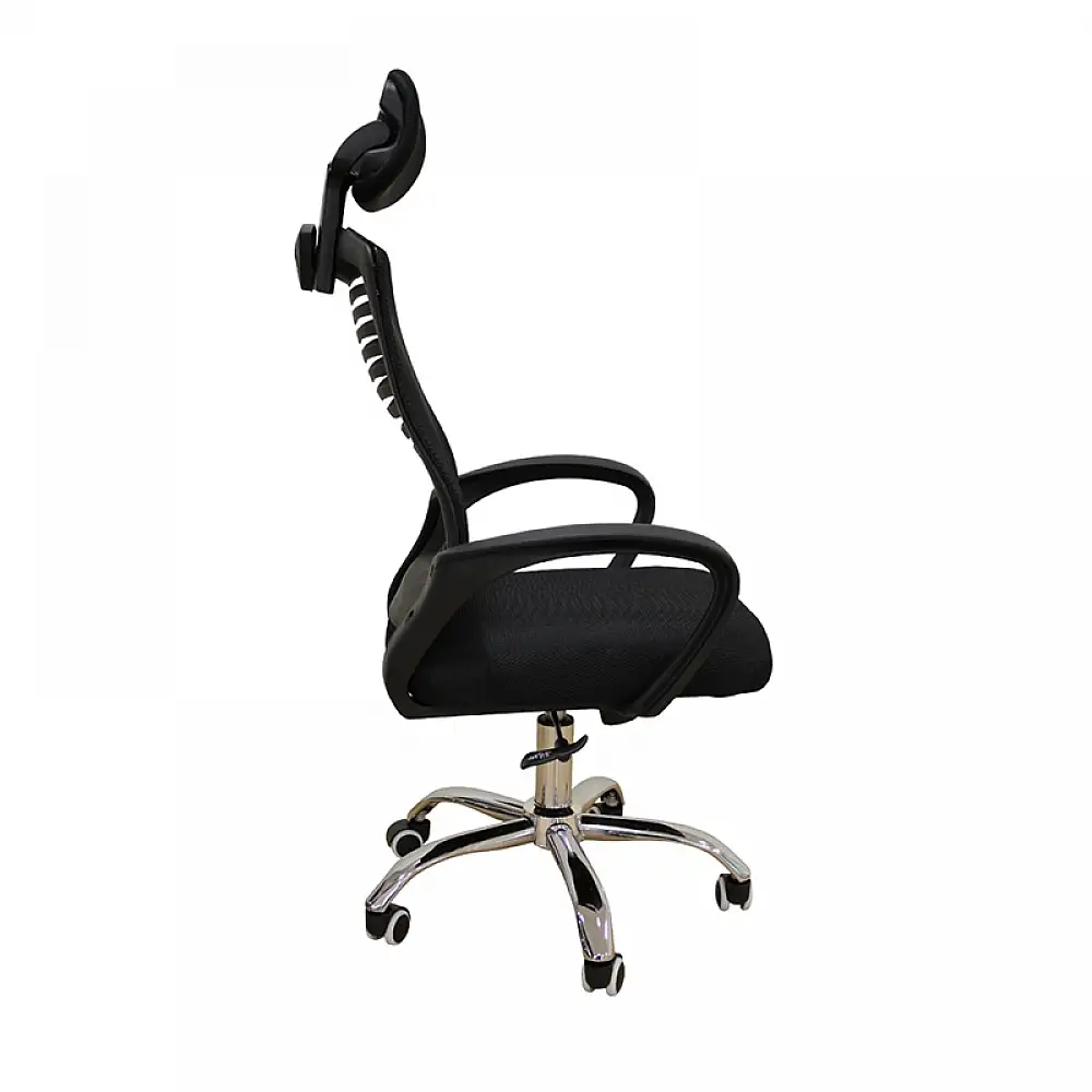 A1710 ΜΑΥΡΟ MESH ΠΟΛΥΘΡΟΝΑ ΓΡΑΦΕΙΟΥ 62Χ61Χ44-109/54-121εκ.