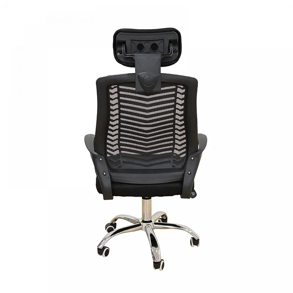 A1710 ΜΑΥΡΟ MESH ΠΟΛΥΘΡΟΝΑ ΓΡΑΦΕΙΟΥ 62Χ61Χ44-109/54-121εκ.