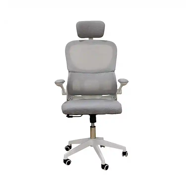 A9935 WHITE/GREY MESH ΠΟΛΥΘΡΟΝΑ ΓΡΑΦΕΙΟΥ 62Χ64Χ42-114/52-125εκ.