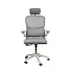 A9935 WHITE/GREY MESH ΠΟΛΥΘΡΟΝΑ ΓΡΑΦΕΙΟΥ 62Χ64Χ42-114/52-125εκ.
