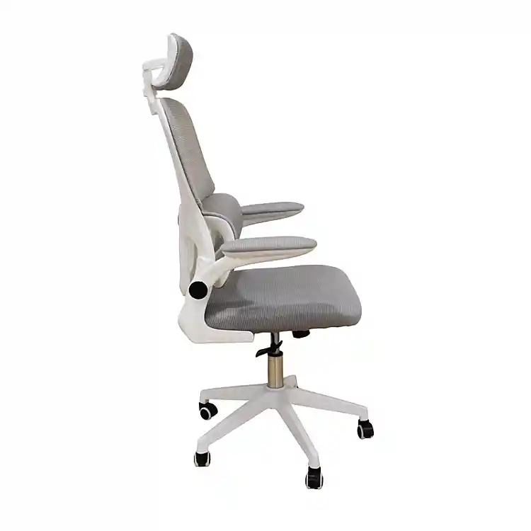 A9935 WHITE/GREY MESH ΠΟΛΥΘΡΟΝΑ ΓΡΑΦΕΙΟΥ 62Χ64Χ42-114/52-125εκ.