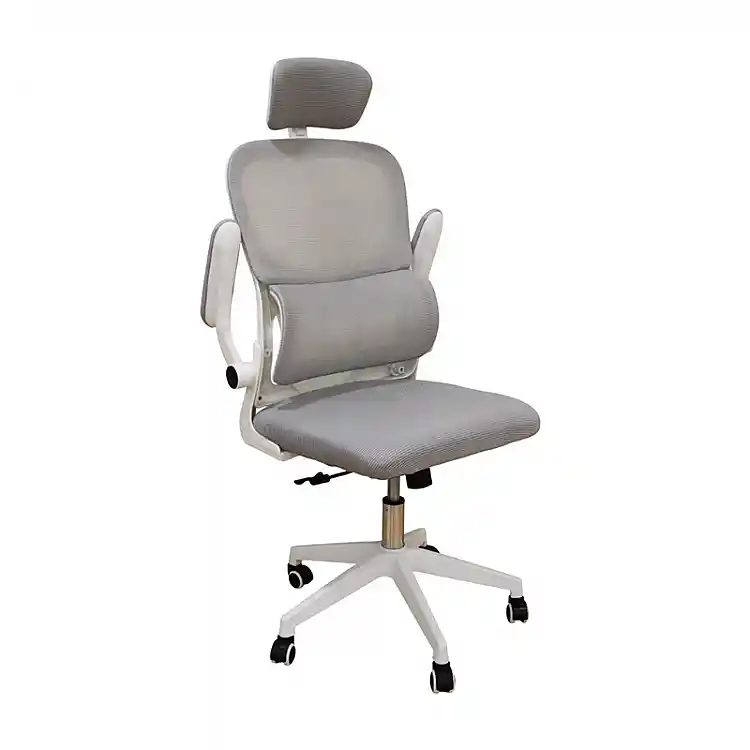 A9935 WHITE/GREY MESH ΠΟΛΥΘΡΟΝΑ ΓΡΑΦΕΙΟΥ 62Χ64Χ42-114/52-125εκ.