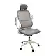 A9935 WHITE/GREY MESH ΠΟΛΥΘΡΟΝΑ ΓΡΑΦΕΙΟΥ 62Χ64Χ42-114/52-125εκ.