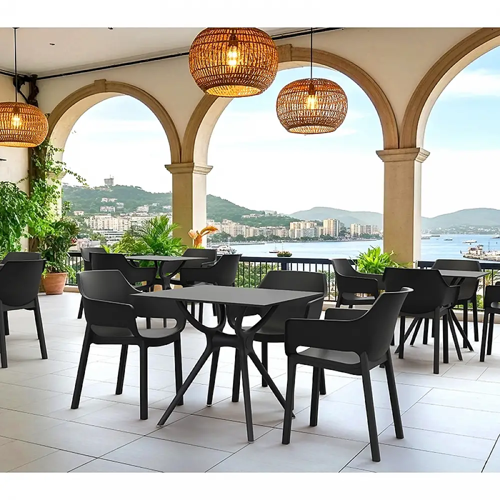 DORA BLACK ΠΟΛΥΘΡΟΝΑ ΠΟΛ/ΝΙΟΥ 58X59X80εκ.