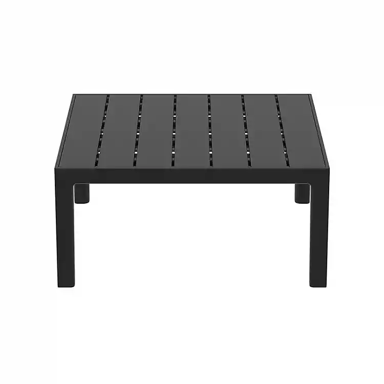 PORTOFINO LOUNGE ΤΡΑΠΕΖΙ BLACK 70X70X33εκ. ΠΟΛ/ΝΙΟΥ