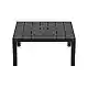 PORTOFINO LOUNGE ΤΡΑΠΕΖΙ BLACK 70X70X33εκ. ΠΟΛ/ΝΙΟΥ