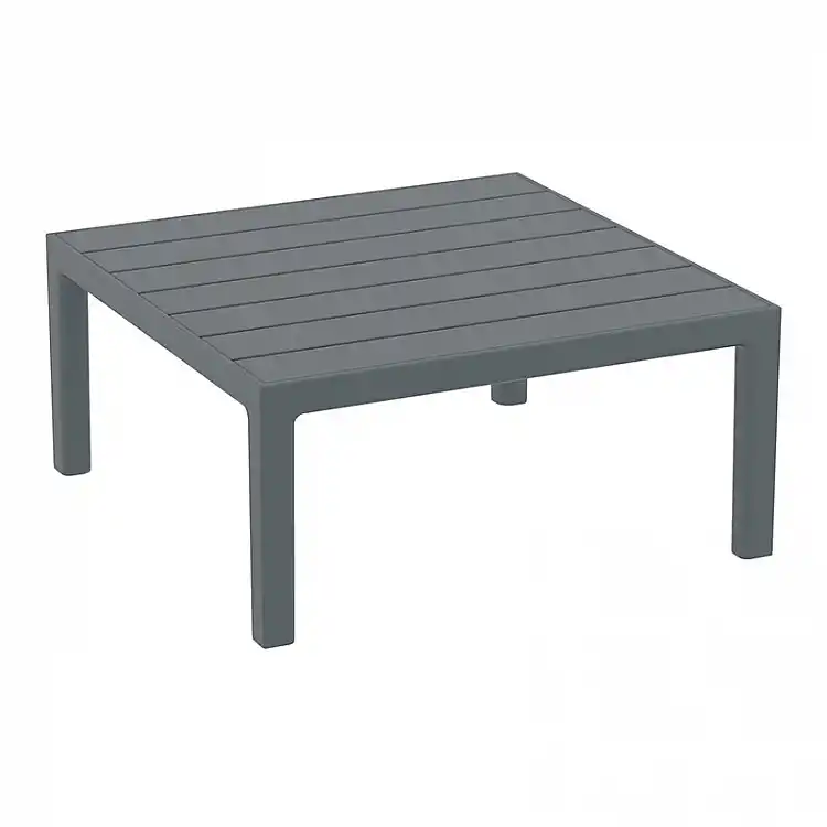 PORTOFINO LOUNGE ΤΡΑΠΕΖΙ DARK GREY 70X70X33εκ. ΠΟΛ/ΝΙΟΥ