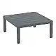 PORTOFINO LOUNGE ΤΡΑΠΕΖΙ DARK GREY 70X70X33εκ. ΠΟΛ/ΝΙΟΥ