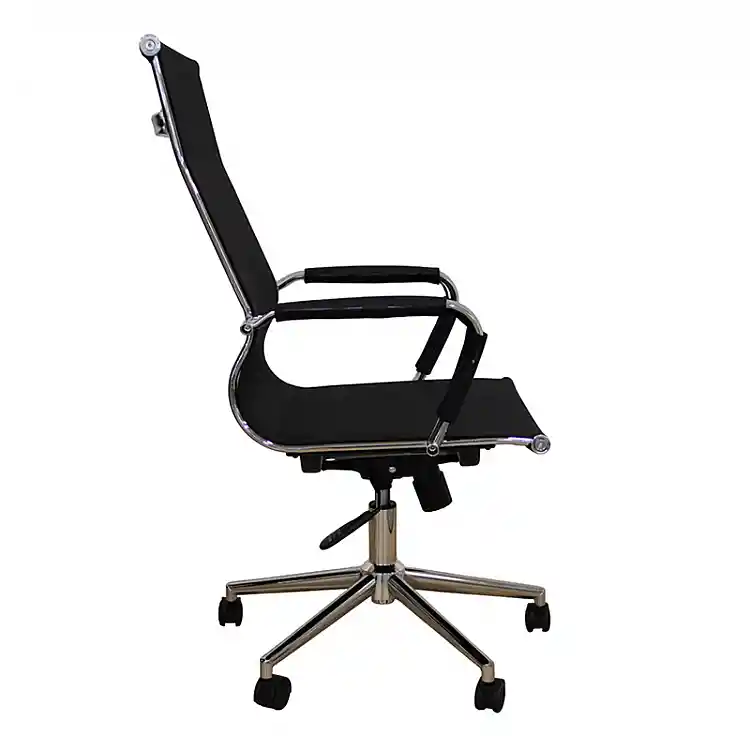 A9954 ΜΑΥΡΟ PU/MESH ΠΟΛΥΘΡΟΝΑ ΓΡΑΦΕΙΟΥ 53X58X46-105/55-115εκ.