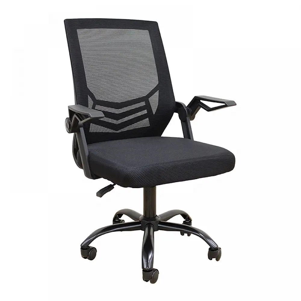 A1830 ΜΑΥΡΟ/ΜΑΥΡΟ MESH ΠΟΛ/ΝΑ ΓΡΑΦΕΙΟΥ 62X54X44-91/53-100εκ.