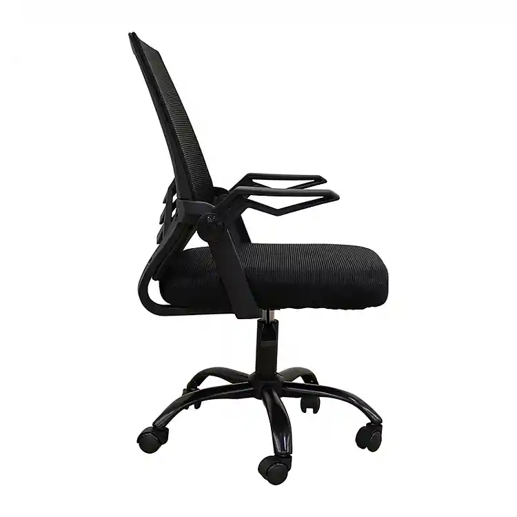 A1830 ΜΑΥΡΟ/ΜΑΥΡΟ MESH ΠΟΛ/ΝΑ ΓΡΑΦΕΙΟΥ 62X54X44-91/53-100εκ.
