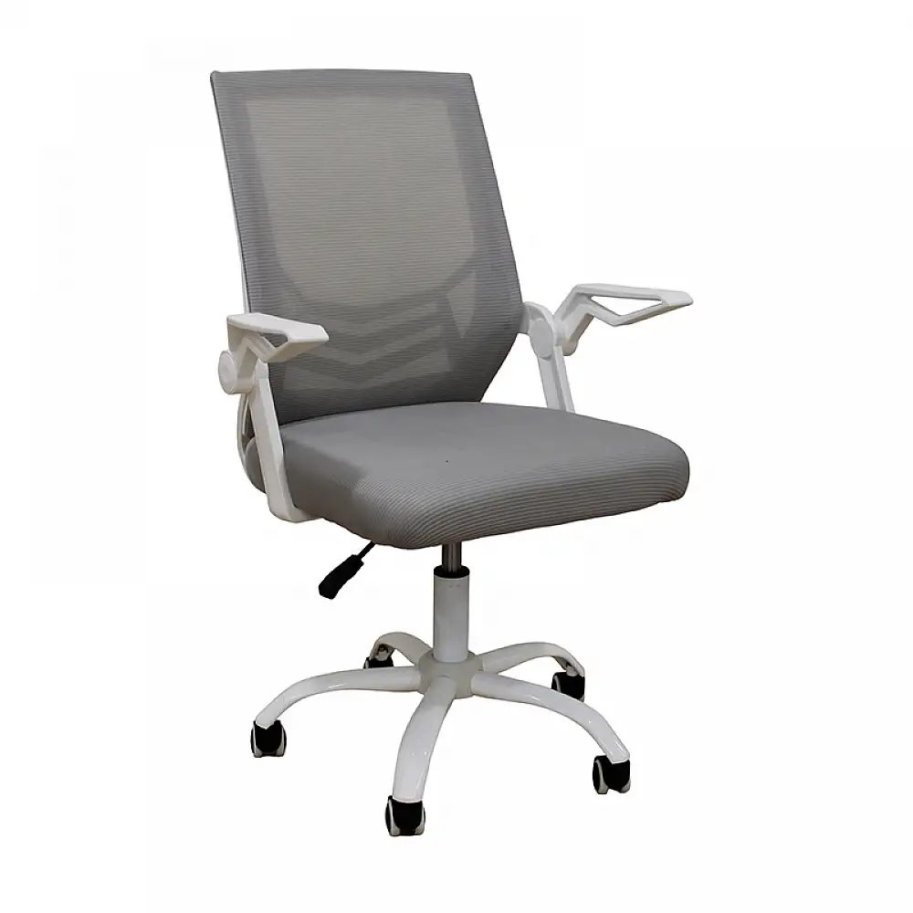 A1830 ΛΕΥΚΟ/ΓΚΡΙ MESH ΠΟΛΥΘΡΟΝΑ ΓΡΑΦΕΙΟΥ 62X54X44-91/53-100εκ.