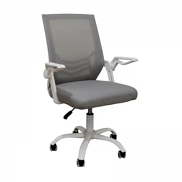 A1830 ΛΕΥΚΟ/ΓΚΡΙ MESH ΠΟΛΥΘΡΟΝΑ ΓΡΑΦΕΙΟΥ 62X54X44-91/53-100εκ.