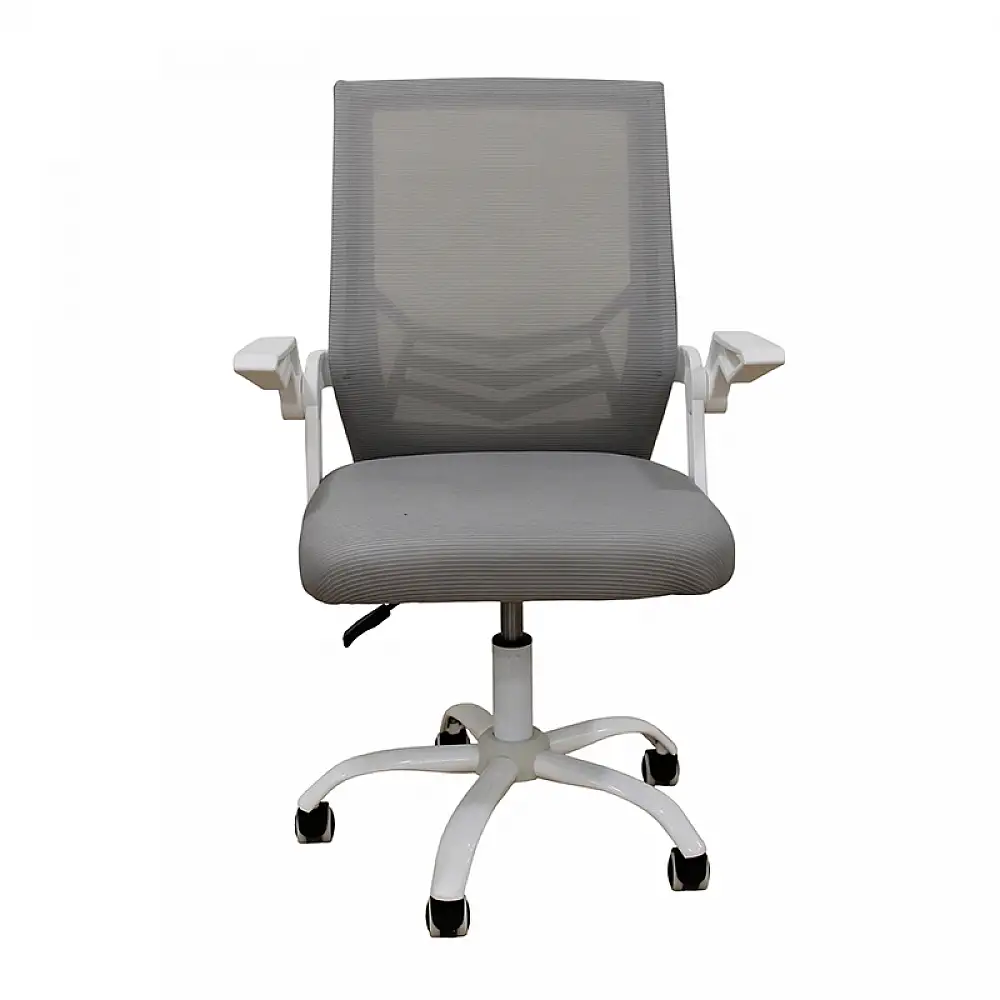 A1830 ΛΕΥΚΟ/ΓΚΡΙ MESH ΠΟΛΥΘΡΟΝΑ ΓΡΑΦΕΙΟΥ 62X54X44-91/53-100εκ.