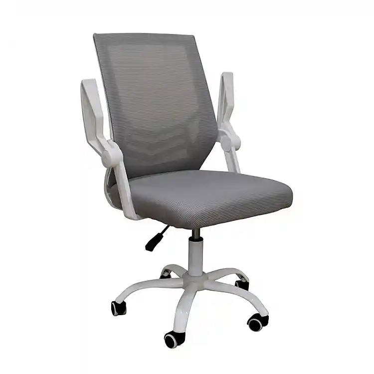 A1830 ΛΕΥΚΟ/ΓΚΡΙ MESH ΠΟΛΥΘΡΟΝΑ ΓΡΑΦΕΙΟΥ 62X54X44-91/53-100εκ.