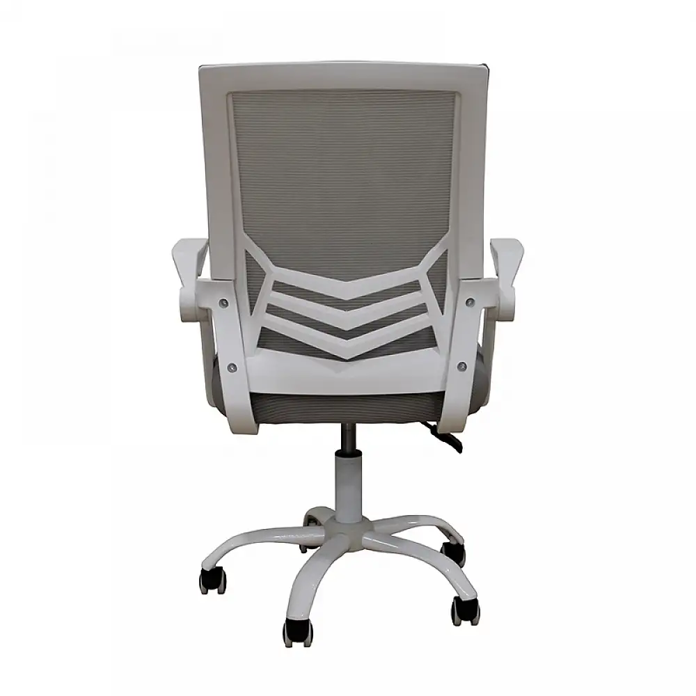 A1830 ΛΕΥΚΟ/ΓΚΡΙ MESH ΠΟΛΥΘΡΟΝΑ ΓΡΑΦΕΙΟΥ 62X54X44-91/53-100εκ.