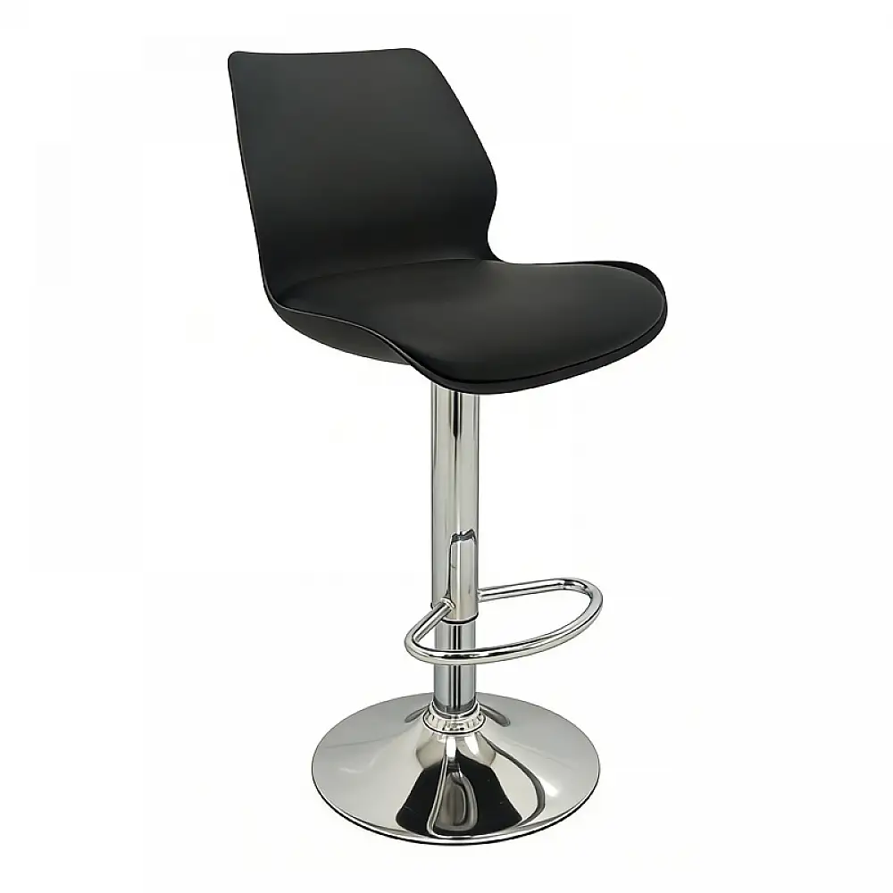 BAR49 BLACK PU/PVC(Σ2)ΣKAMΠO ΜΕ ΑΜΟΡΤΙΣΕΡ 39X45X102εκ.