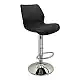 BAR49 BLACK PU/PVC(Σ2)ΣKAMΠO ΜΕ ΑΜΟΡΤΙΣΕΡ 39X45X102εκ.