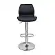 Σκαμπό Μπάρ 2τμχ Bar49 Black Pu/Pvc 39X45X102εκ.