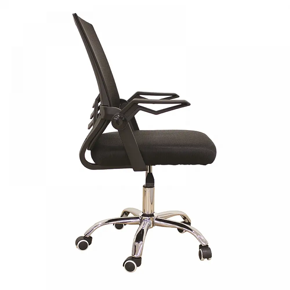 A1830 ΧΡΩΜΙΟ/ΜΑΥΡΟ MESH ΠΟΛΥΘΡΟΝΑ ΓΡΑΦΕΙΟΥ 62X54X44-91/53-100εκ.