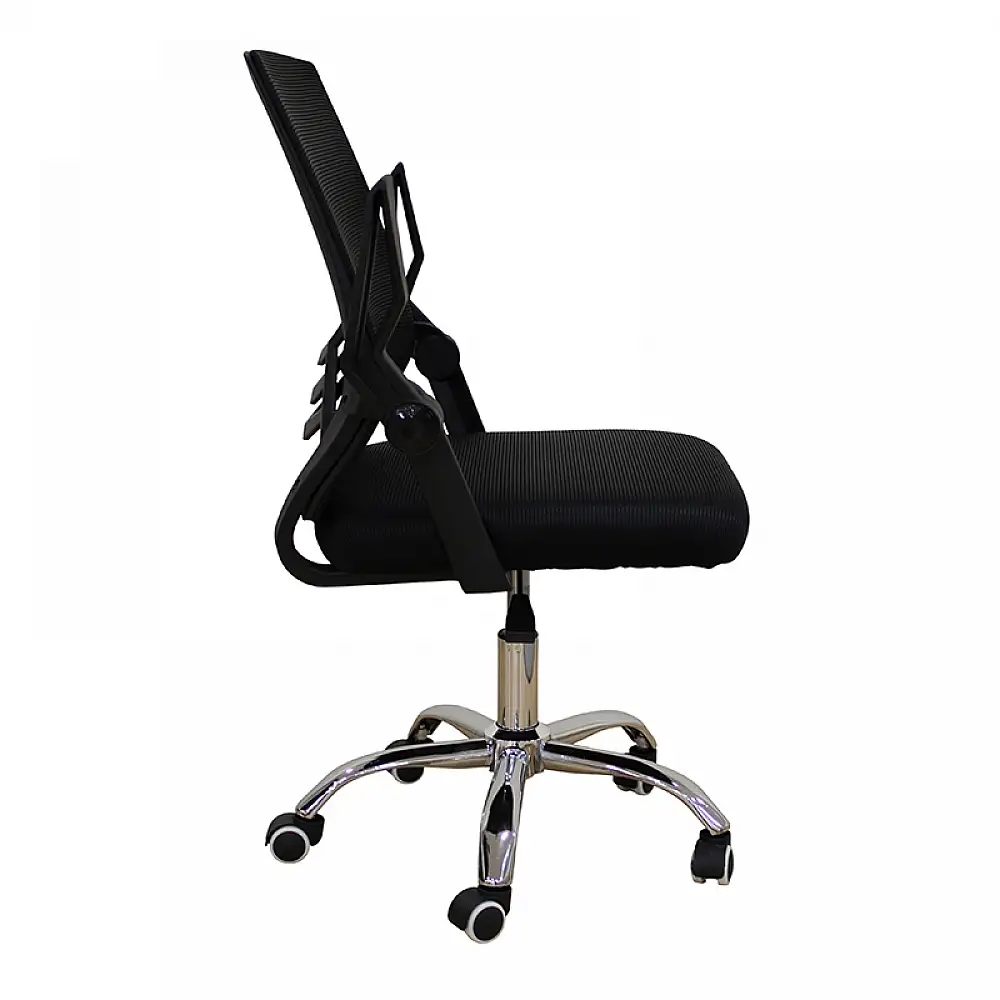 A1830 ΧΡΩΜΙΟ/ΜΑΥΡΟ MESH ΠΟΛΥΘΡΟΝΑ ΓΡΑΦΕΙΟΥ 62X54X44-91/53-100εκ.