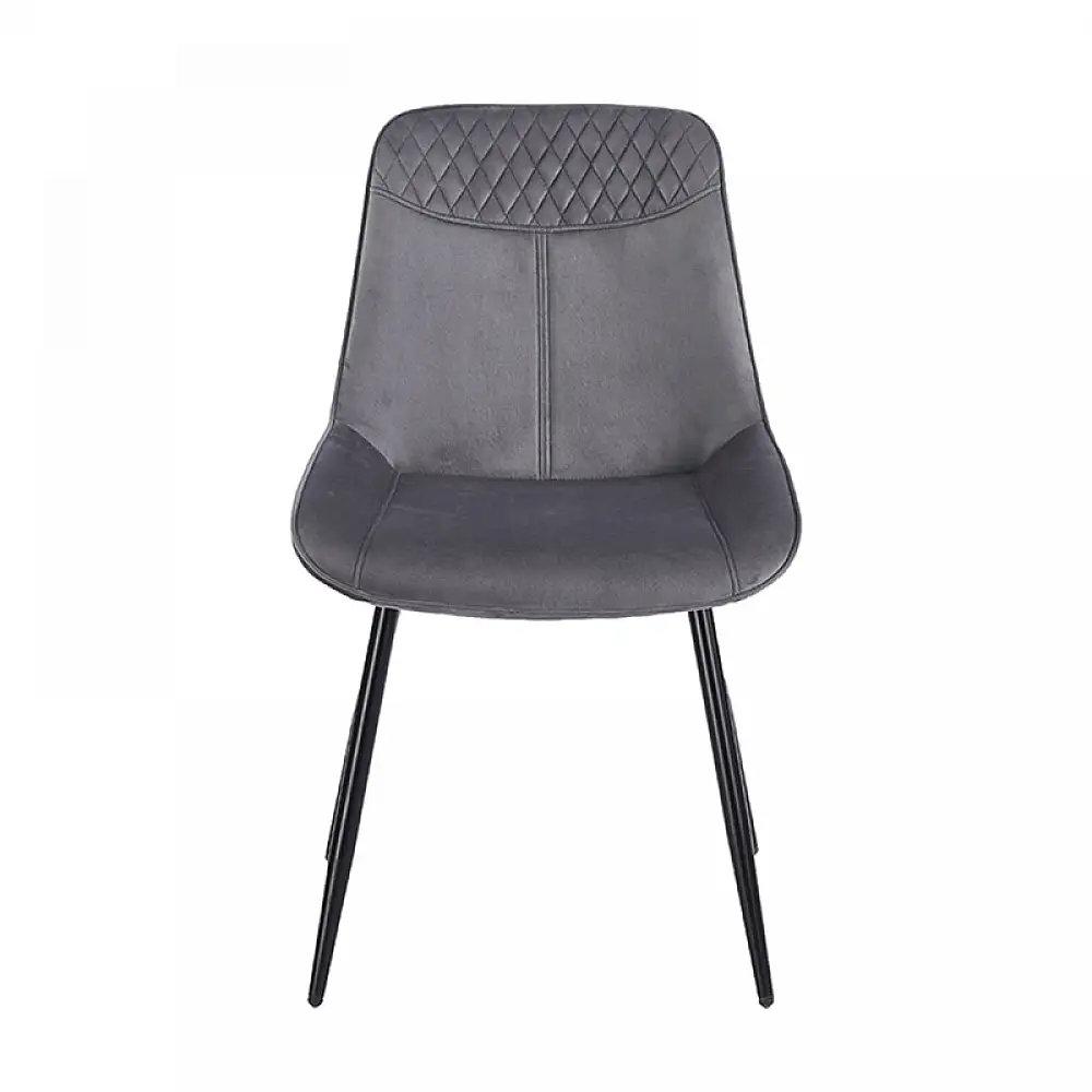 TEREA GREY VELVET ΥΦΑΣΜΑ ΚΑΡΕΚΛΑ ΜΕΤΑΛΛΙΚΗ 51X58X87εκ.