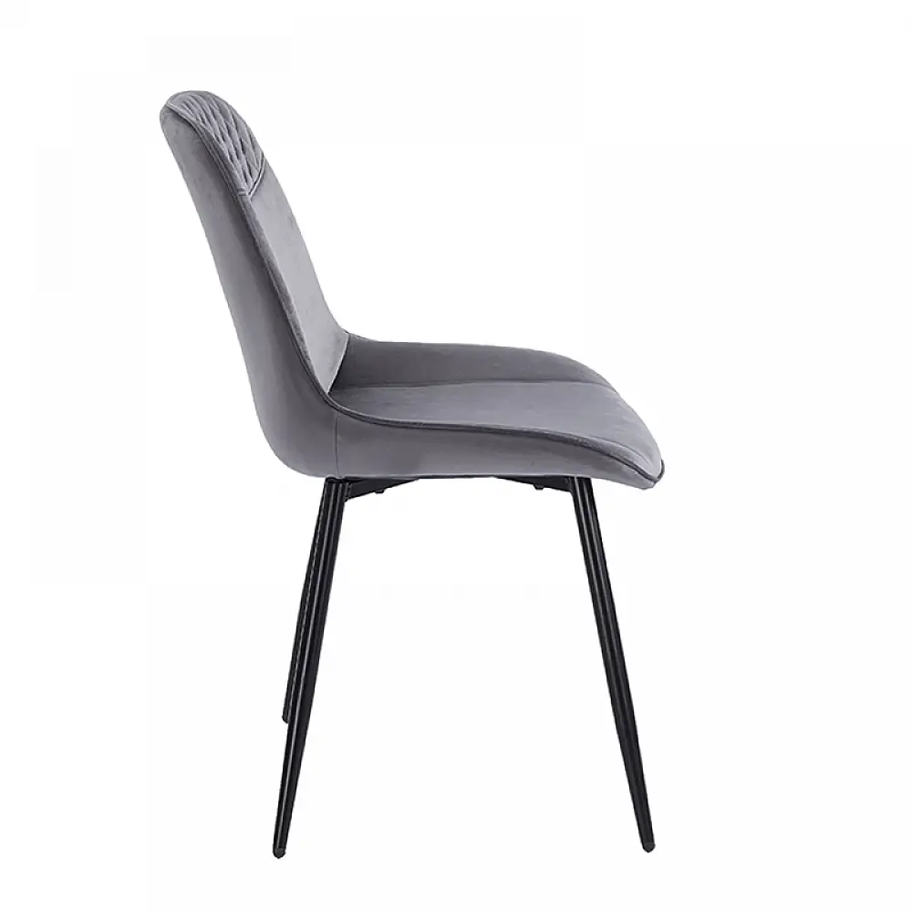 TEREA GREY VELVET ΥΦΑΣΜΑ ΚΑΡΕΚΛΑ ΜΕΤΑΛΛΙΚΗ 51X58X87εκ.