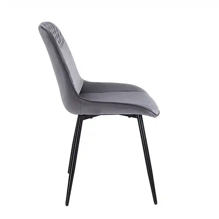 TEREA GREY VELVET ΥΦΑΣΜΑ ΚΑΡΕΚΛΑ ΜΕΤΑΛΛΙΚΗ 51X58X87εκ.