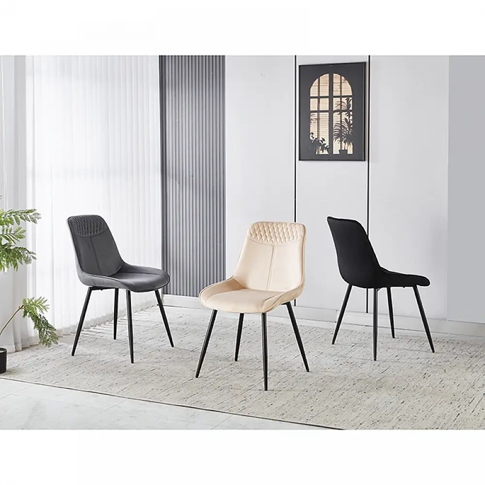 TEREA GREY VELVET ΥΦΑΣΜΑ ΚΑΡΕΚΛΑ ΜΕΤΑΛΛΙΚΗ 51X58X87εκ.