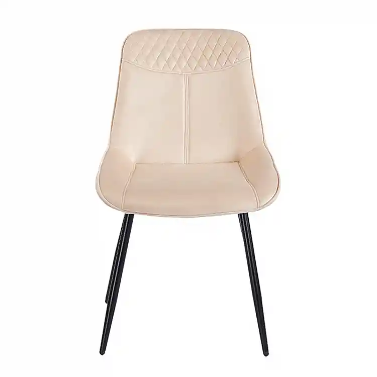 TEREA BEIGE VELVET ΥΦΑΣΜΑ ΚΑΡΕΚΛΑ ΜΕΤΑΛΛΙΚΗ 51X58X87εκ.