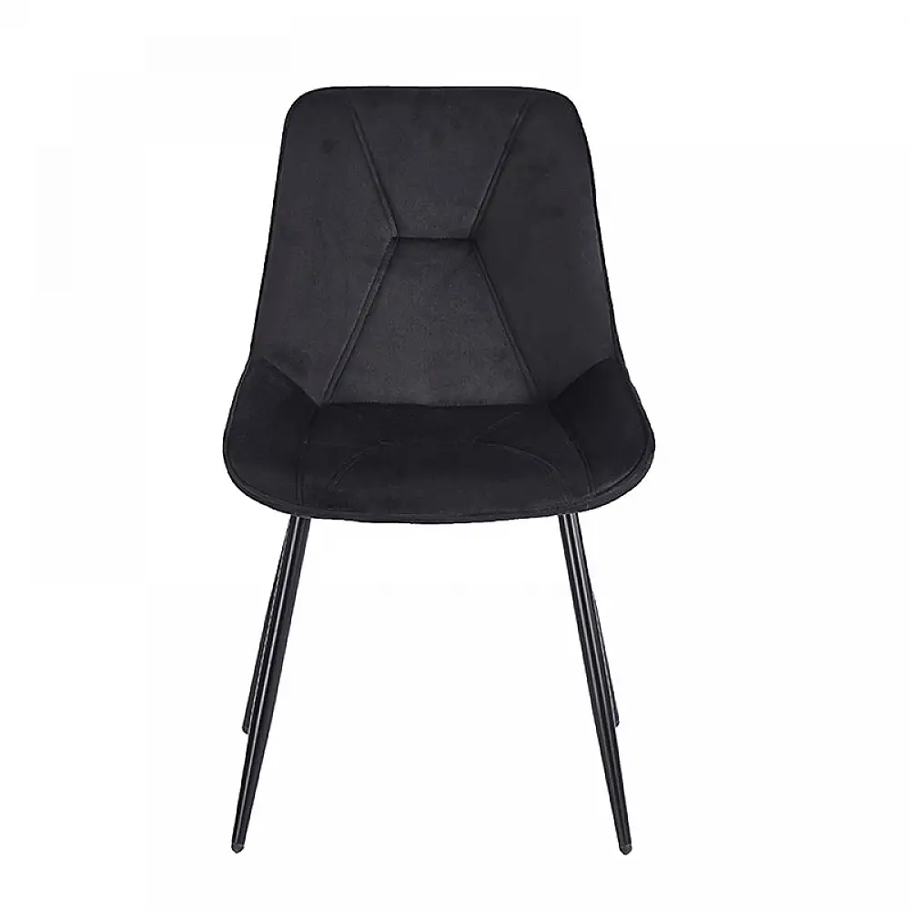 SILVIA BLACK VELVET ΥΦΑΣΜΑ ΚΑΡΕΚΛΑ ΜΕΤΑΛΛΙΚΗ 51X58X87εκ.