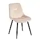 SILVIA BEIGE VELVET ΥΦΑΣΜΑ ΚΑΡΕΚΛΑ ΜΕΤΑΛΛΙΚΗ 51X58X87εκ.