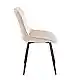 SILVIA BEIGE VELVET ΥΦΑΣΜΑ ΚΑΡΕΚΛΑ ΜΕΤΑΛΛΙΚΗ 51X58X87εκ.