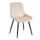 BONY BEIGE VELVET ΥΦΑΣΜΑ ΚΑΡΕΚΛΑ ΜΕΤΑΛΛΙΚΗ 51X58X87εκ.