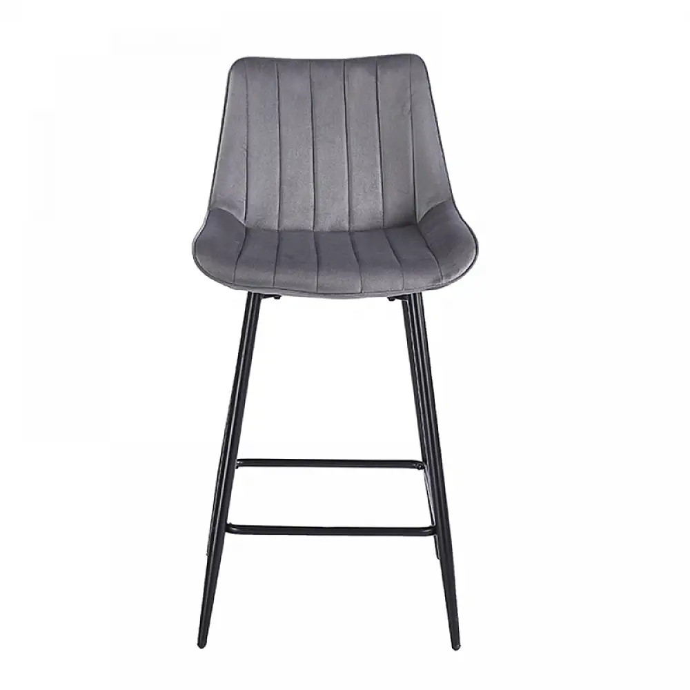 REPO GREY VELVET ΥΦΑΣΜΑ 66εκ. ΣΚΑΜΠΟ ΜΕΤΑΛΛΙΚΟ 48X49X66-96εκ.