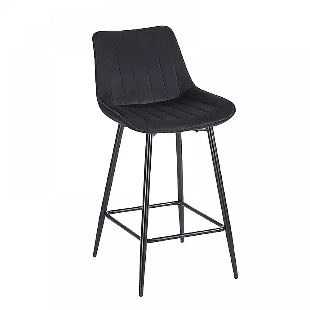 REPO BLACK VELVET ΥΦΑΣΜΑ 66εκ. ΣΚΑΜΠΟ ΜΕΤΑΛΛΙΚΟ 48X49X66-96εκ.