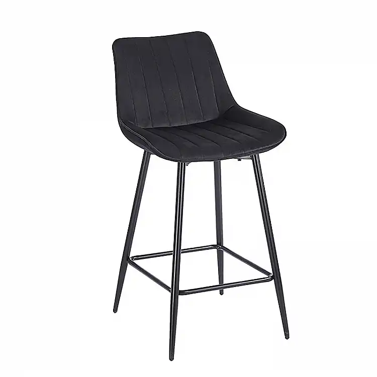 REPO BLACK VELVET ΥΦΑΣΜΑ 66εκ. ΣΚΑΜΠΟ ΜΕΤΑΛΛΙΚΟ 48X49X66-96εκ.