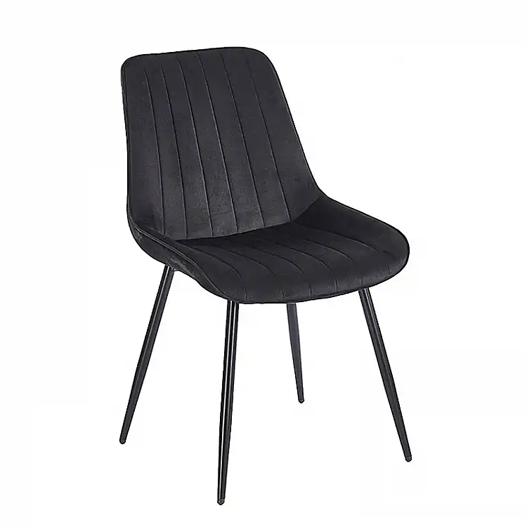 BONY BLACK VELVET ΥΦΑΣΜΑ ΚΑΡΕΚΛΑ ΜΕΤΑΛΛΙΚΗ 51X58X87εκ.
