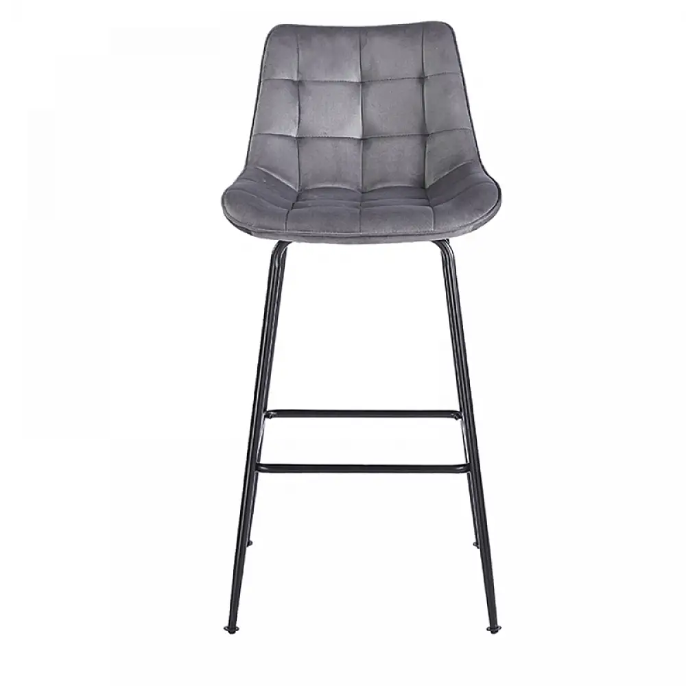 ERMINA GREY VELVET ΥΦΑΣΜΑ 75εκ. ΣΚΑΜΠΟ ΜΕΤΑΛΛΙΚΟ 49X50X75-104εκ.