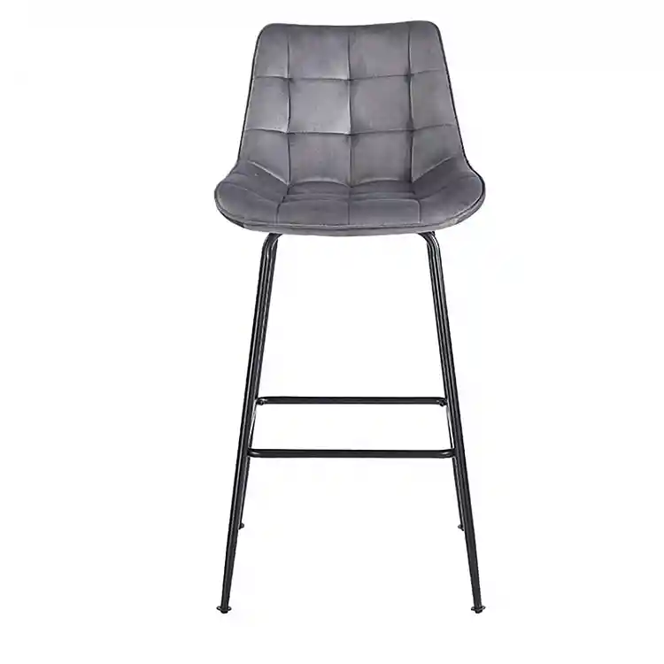 ERMINA GREY VELVET ΥΦΑΣΜΑ 75εκ. ΣΚΑΜΠΟ ΜΕΤΑΛΛΙΚΟ 49X50X75-104εκ.